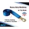 Tie 4 Safe 2" x 8' Off-Road Ratchet Tie Down Strap w/Snap Hook Auto Hauler Tow Truck Blue, 2PK RT47-8-BU-C-2 - alternate 3